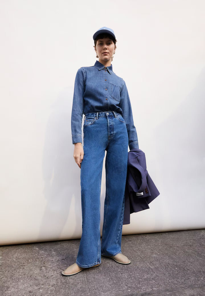 W's Enijaa jeans - High Waist Wide Leg - Recycled cotton Pants Armedangels