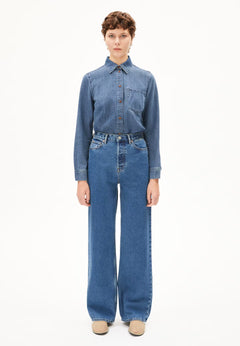 Armedangels W's Enijaa jeans - High Waist Wide Leg - Recycled cotton Daydream Pants
