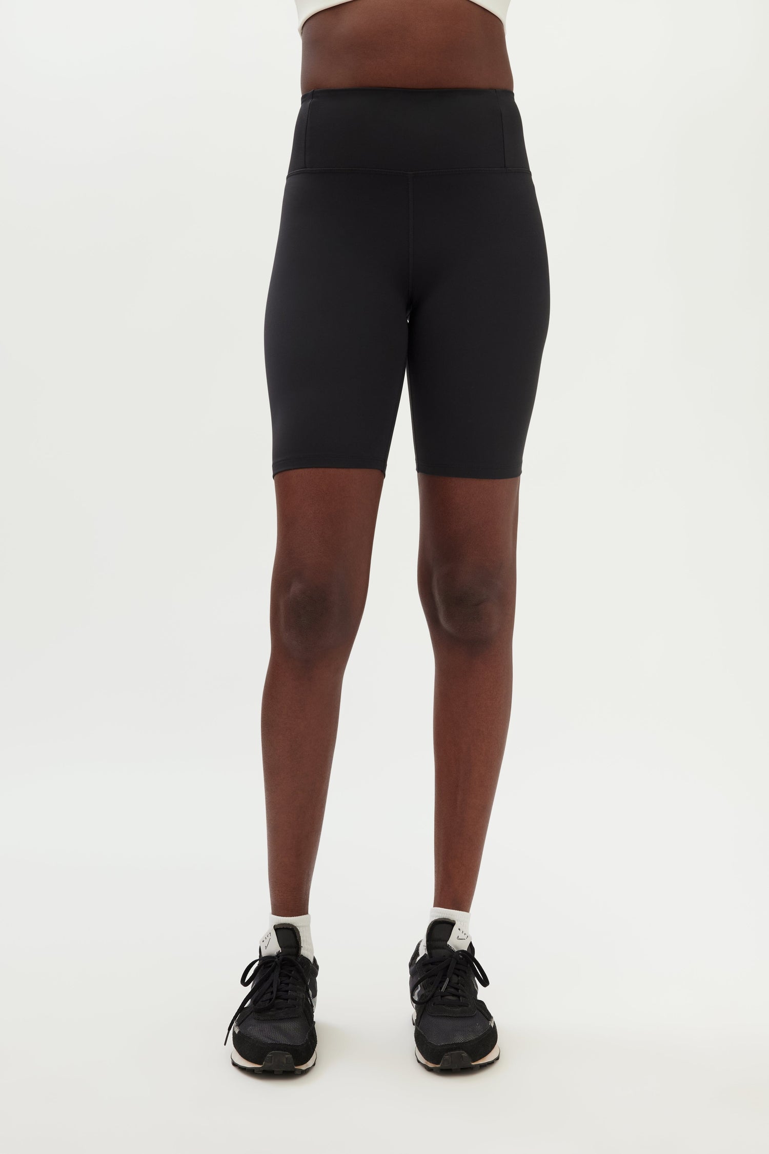 Girlfriend Collective W's Float High-Rise Bike Shorts - Made from recycled plastic bottles Black Pants