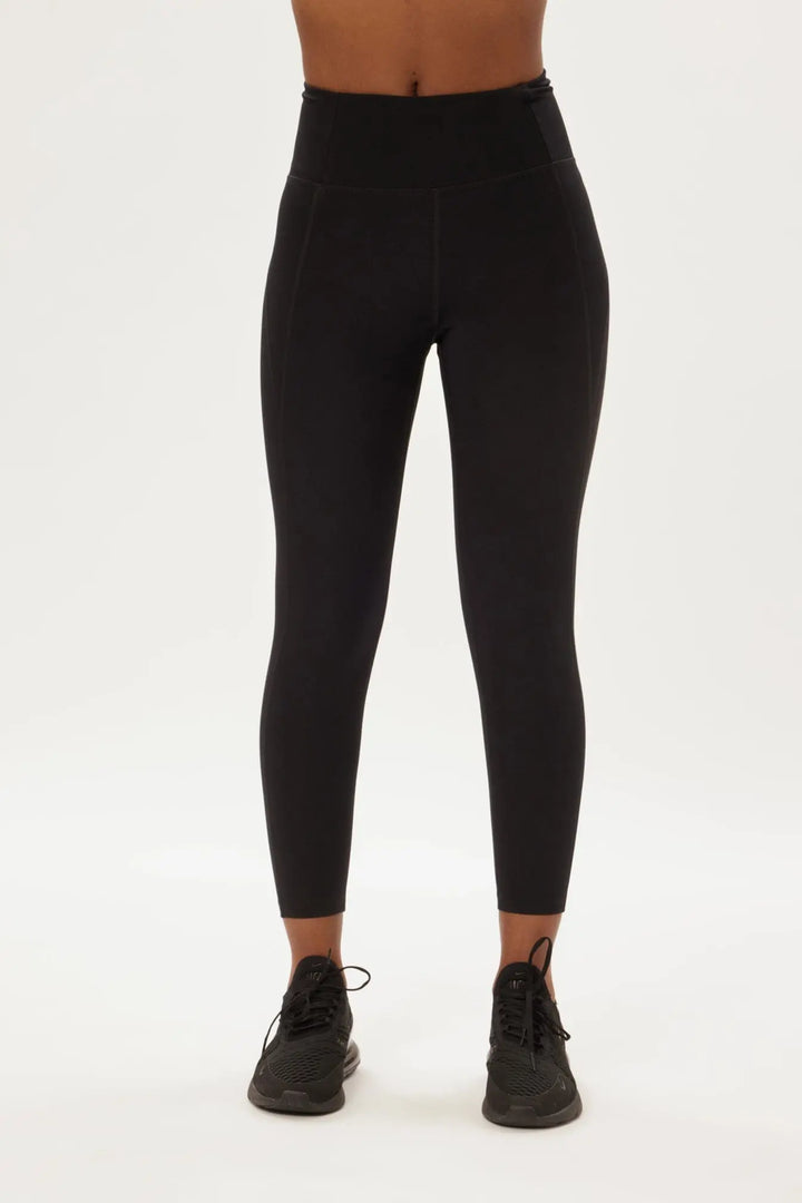 W's Float High-Rise Leggings - Made from Recycled plastic bottles Pants Girlfriend Collective Black S Normal