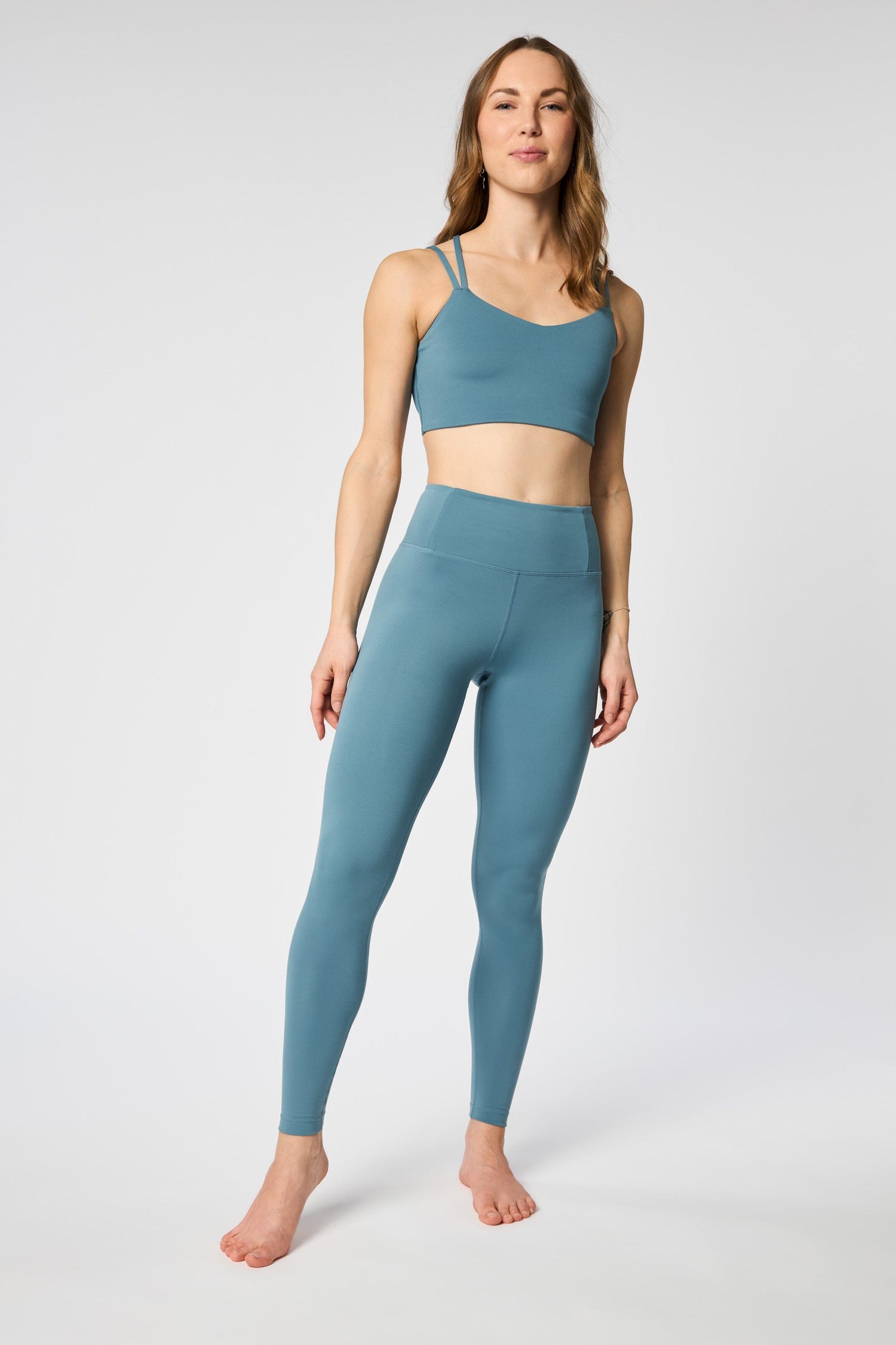 Girlfriend Collective W's Float High-Rise Leggings - Made from Recycled plastic bottles Wave Normal Pants