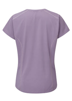 Rab W's Force T-shirt - Recycled polyester & polyester Purple Sage Shirt
