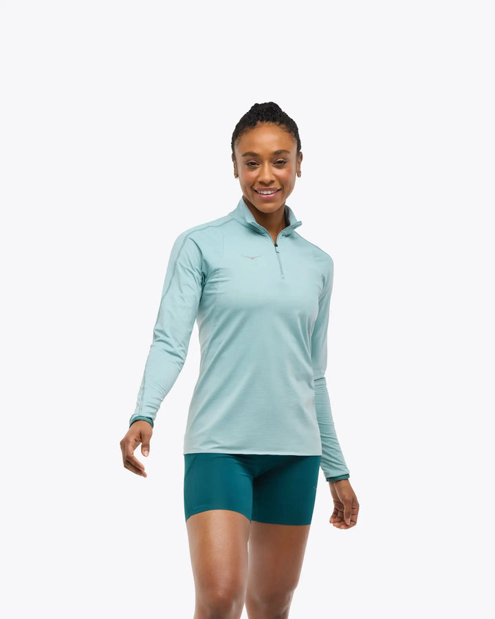W's GlideTech Quarter Zip Shirt HOKA Druzy XS