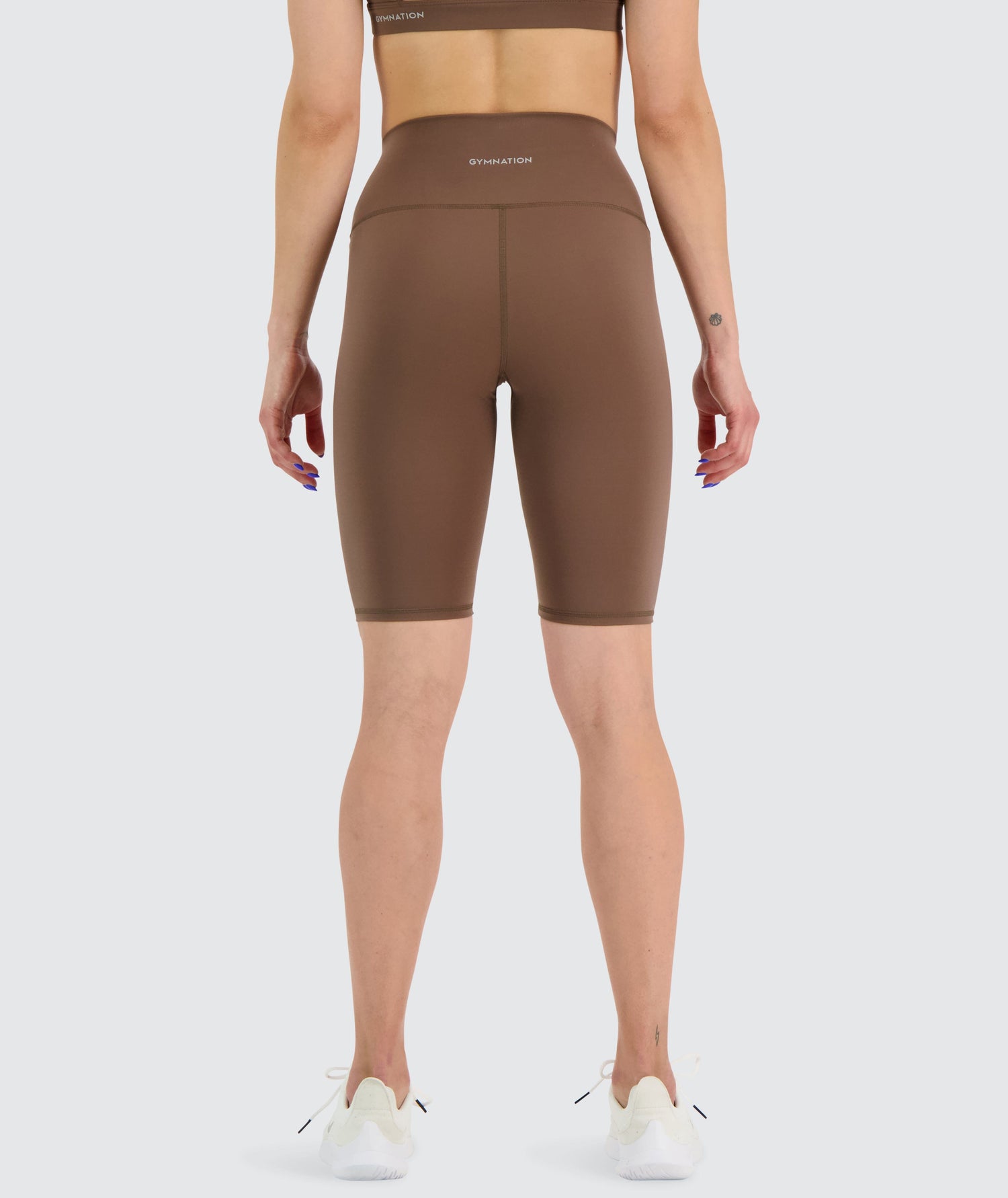 Gymnation W's High-waist Biker Shorts - Bluesign®-certified production, Polyamide & Elastane Espresso Pants