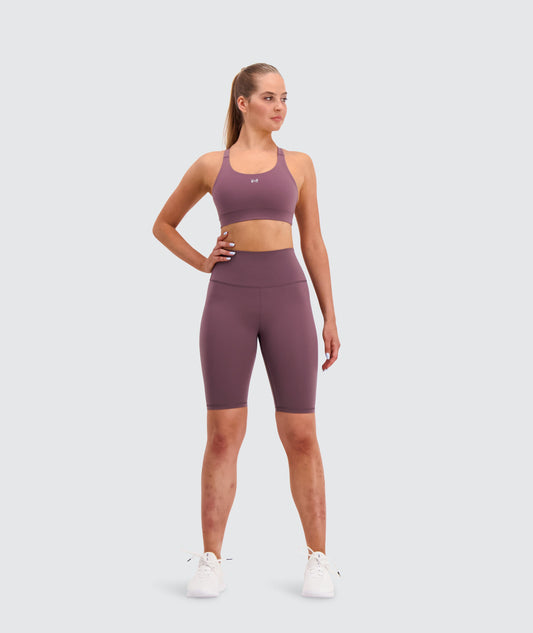 Gymnation W's High-waist Biker Shorts - Bluesign®-certified production, Polyamide & Elastane Berry Pants