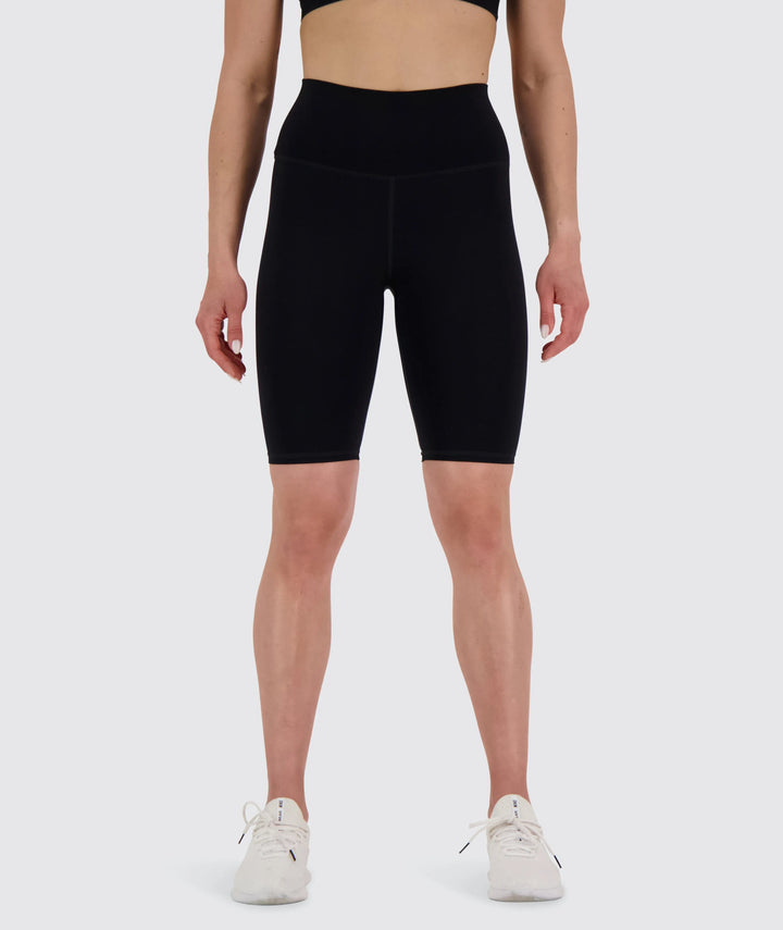 W's High-waist Biker Shorts - Bluesign®-certified production, Polyamide & Elastane Pants Gymnation Black S