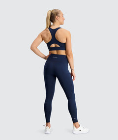 Gymnation W's High-waist Training Tights - Bluesign®-certified production, Polyamide & Elastane Dark Navy Pants
