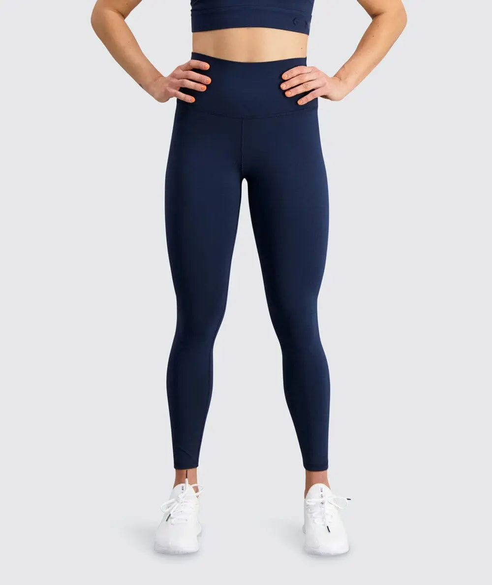 W's High-waist Training Tights - Bluesign®-certified production, Polyamide & Elastane Pants Gymnation Dark Navy XS