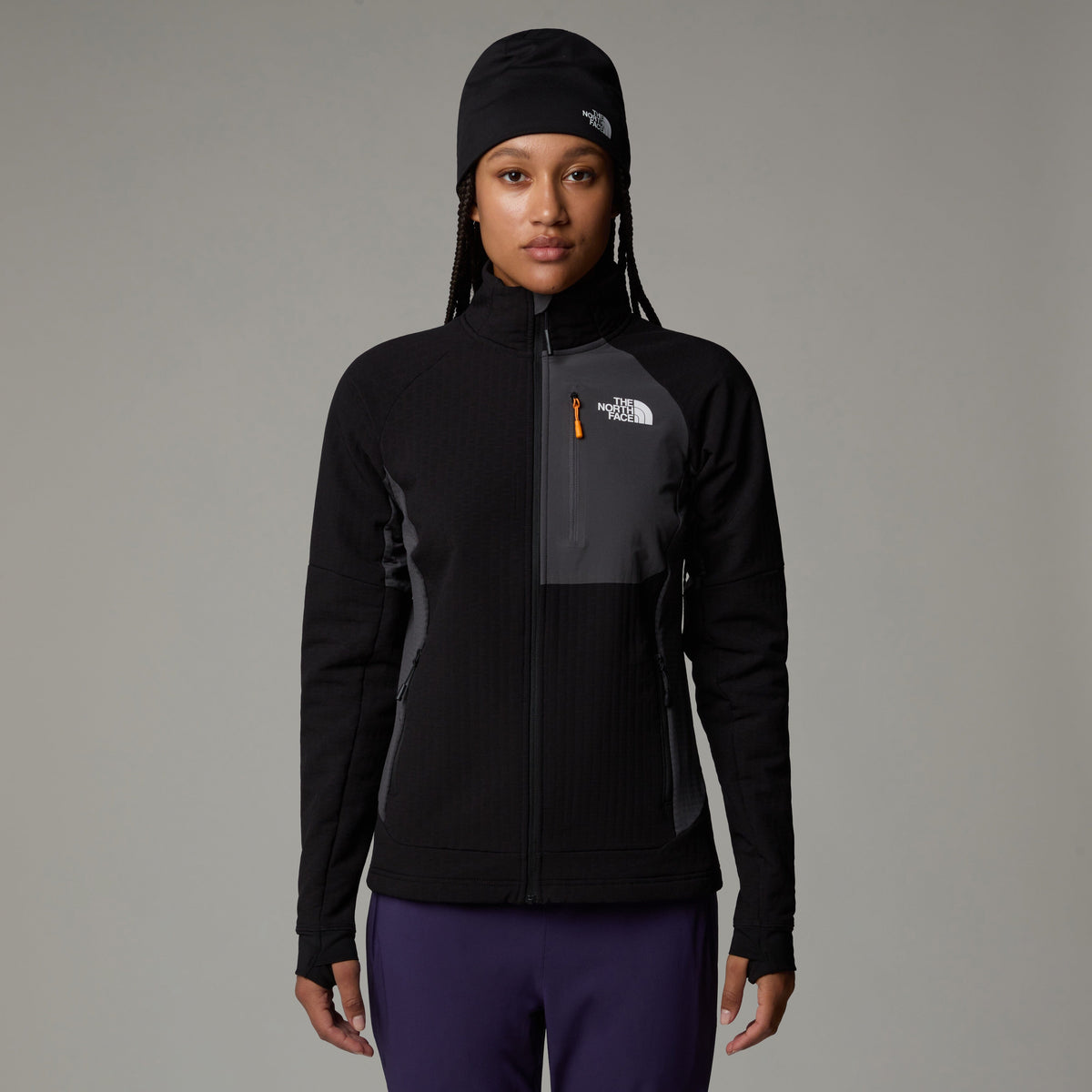 The North Face W's Highball Fleece Jacket - Recycled Polyester Black Anthracite Jacket