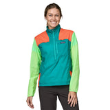 Patagonia W's Houdini Stash 1/2 Zip P/O - Recycled nylon Subtidal Blue Jacket