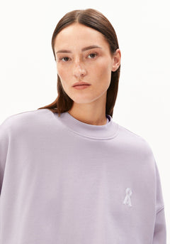 Armedangels W's Iconic Å Alizaa Sweater - Organic cotton Ice Grape Shirt