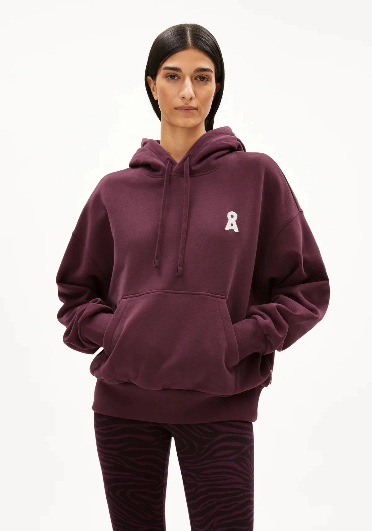 W's Iconic Å Francisaraa Sweathoodie Shirt Armedangels Dark Cranberry S 