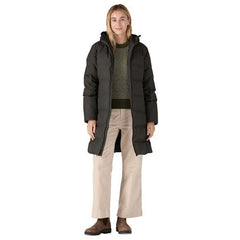 Patagonia W's Jackson Glacier Parka - 100% Recycled polyester & Recycled Down Black Jacket