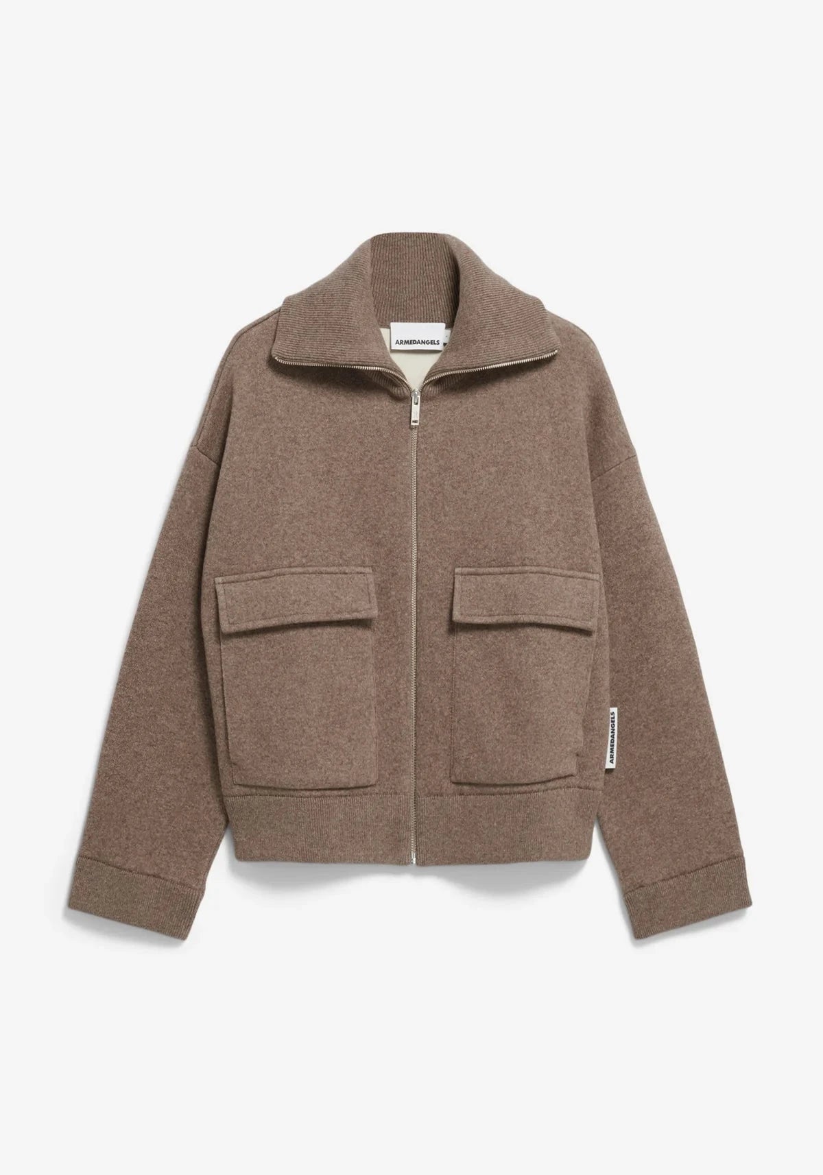 Armedangels W's Joaniaas Jacket - Organic Cotton & Wool Steel Melange Jacket