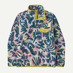 Patagonia W's Lightweight Synchilla Snap-T Fleece Pullover - Recycled Polyester Wild Botanist: Tidal Teal Shirt