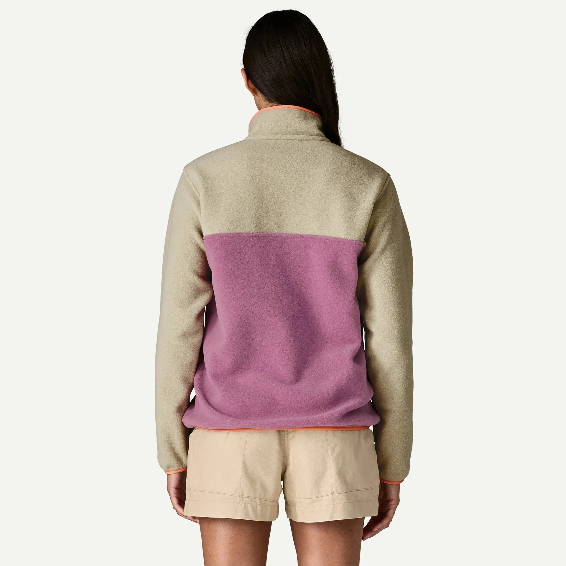 美品　Patagonia シンチラ　スナップT フリース レディースS ピンク Patagonia レディース軽量シンチラスナップTフリースプルオーバー