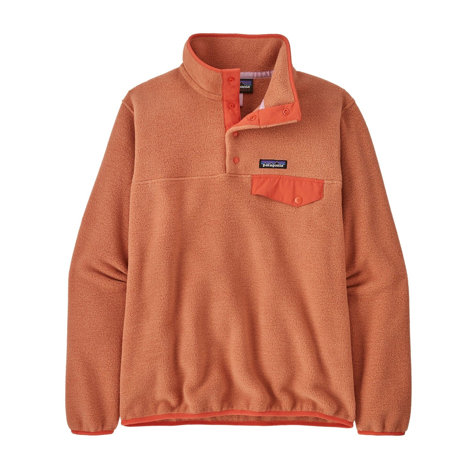 Patagonia W's Lightweight Synchilla Snap-T Fleece Pullover - Recycled Polyester Sienna Clay Shirt