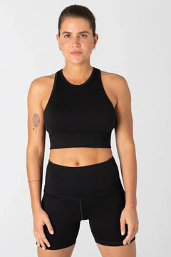 W's Liquid Flow Merino Sports Bra Underwear Supernatural Jet Black S