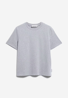 Armedangels W's Lualaa T-shirt - 100% Organic cotton Silver Melange Shirt