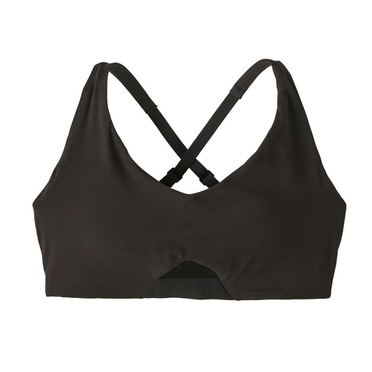 Patagonia W's Maipo Low Impact Adjustable Bra - Postconsumer recycled nylon Black Underwear