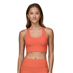 Patagonia W's Maipo Mid Impact Bra - NetPlus® postconsumer recycled nylon Pimento Red Underwear