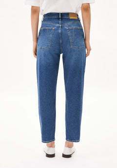 Armedangels W's Mairaa Jeans - Mom Fit High Waist - Recycled Cotton Mix Carme Pants
