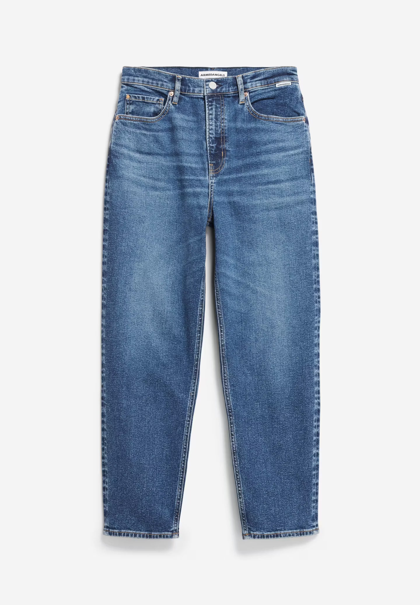 Armedangels W's Mairaa Jeans - Mom Fit High Waist - Recycled Cotton Mix Carme Pants