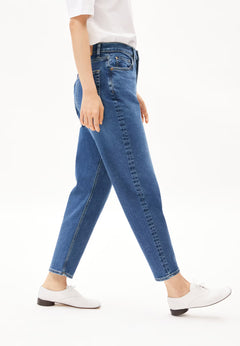 Armedangels W's Mairaa Jeans - Mom Fit High Waist - Recycled Cotton Mix Carme Pants