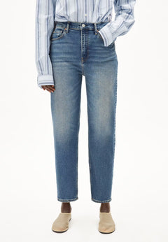 Armedangels W's Mairaa Jeans - Mom Fit High Waist - Recycled Cotton Mix Callisto Pants
