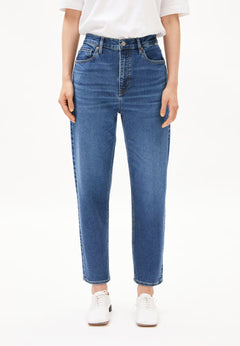 Armedangels W's Mairaa Jeans - Mom Fit High Waist - Recycled Cotton Mix Carme Pants