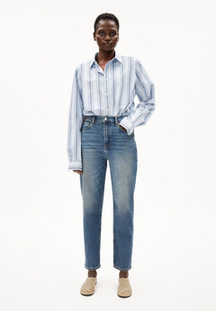 Armedangels W's Mairaa Jeans - Mom Fit High Waist - Recycled Cotton Mix Callisto Pants