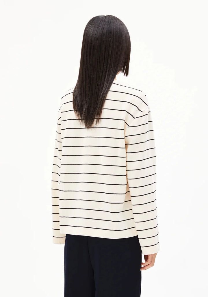 W's Marynaa Fine Stripe Longleeve Shirt Armedangels