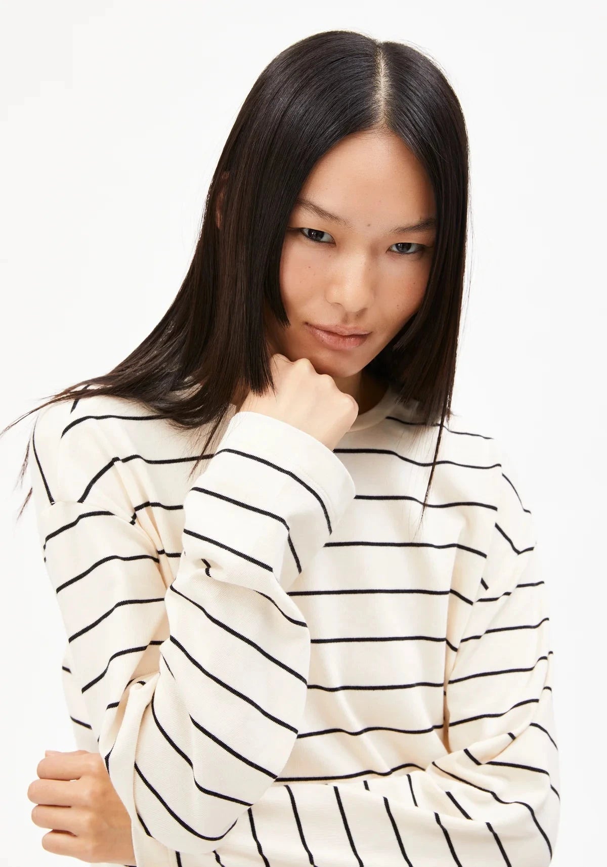 W's Marynaa Fine Stripe Longleeve Shirt Armedangels