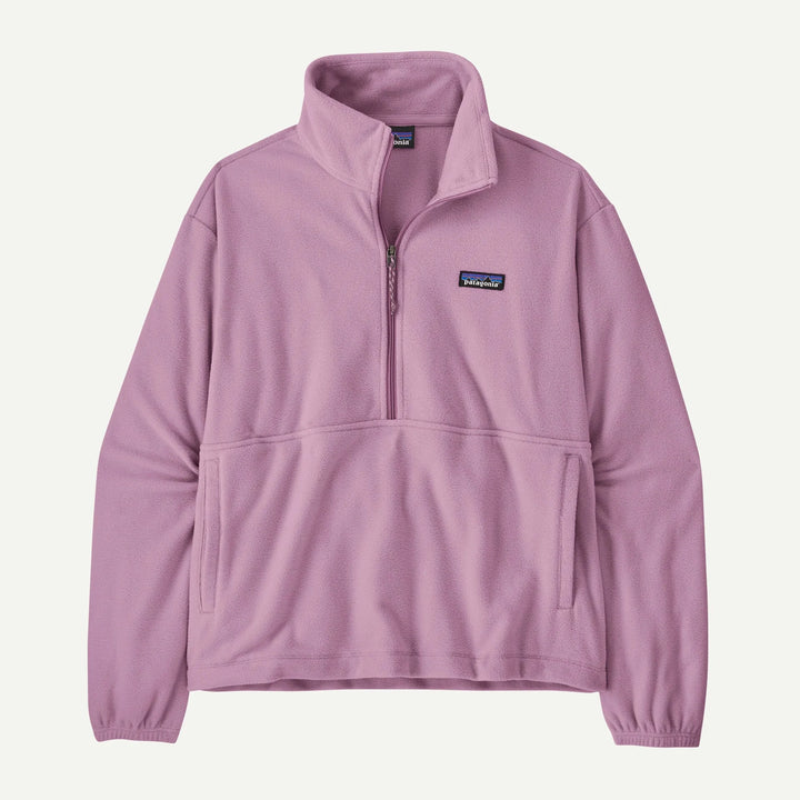 W's Micro D 1/2 Zip Fleece P/O Shirt Patagonia Light Violet S 