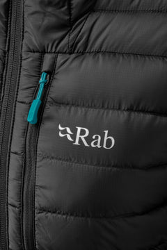 Rab W's Microlight Alpine Jacket - Recycled nylon & down Black Jacket