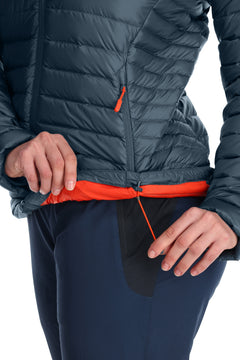 Rab W's Microlight Alpine Jacket - Recycled nylon & down Orion Blue Jacket