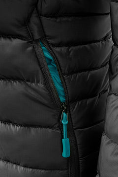 Rab W's Microlight Alpine Jacket - Recycled nylon & down Black Jacket