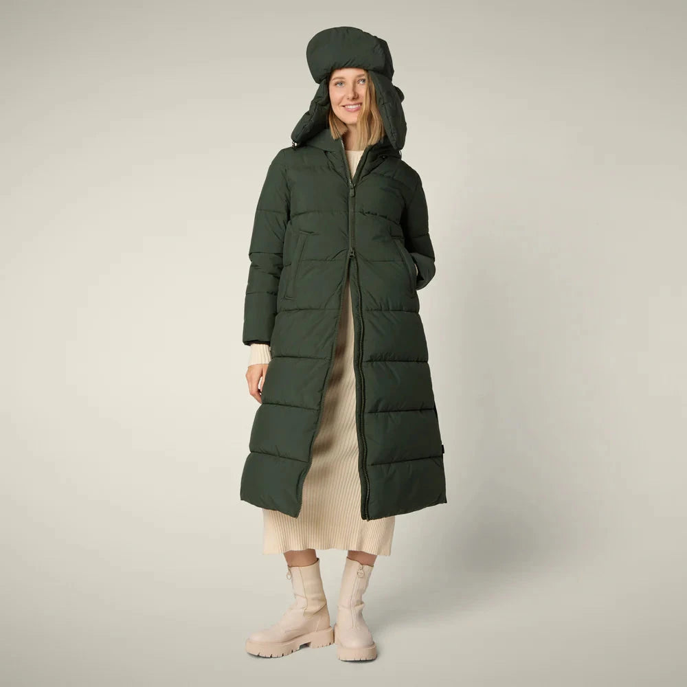 W's Missy Long Hooded Puffer jacket - Recycled polyester Jacket Save The Duck