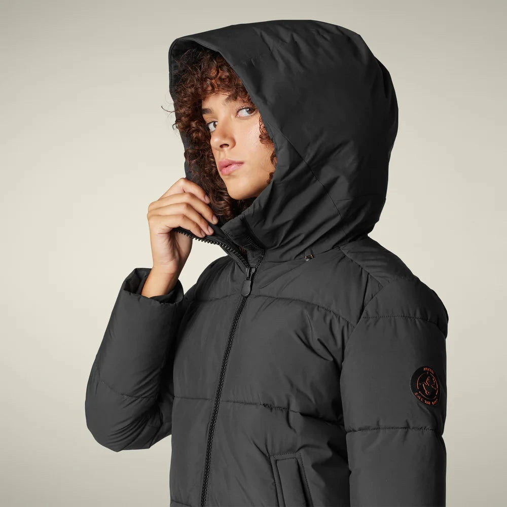 W's Missy Long Hooded Puffer jacket - Recycled polyester Jacket Save The Duck