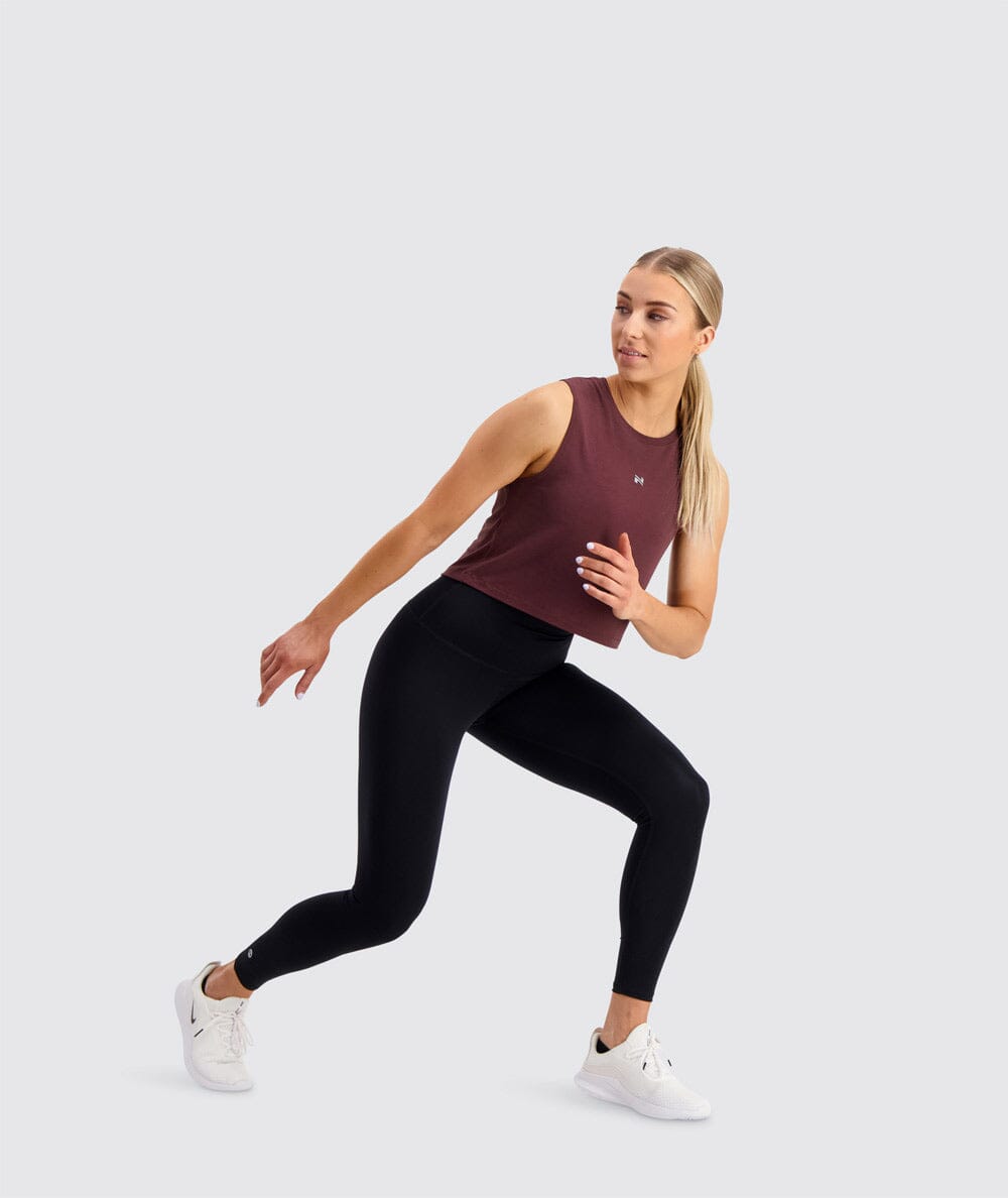 Gymnation - W's Muscle Crop Top - OEKO-TEX®-certified material, Tencel & PES - Weekendbee - sustainable sportswear