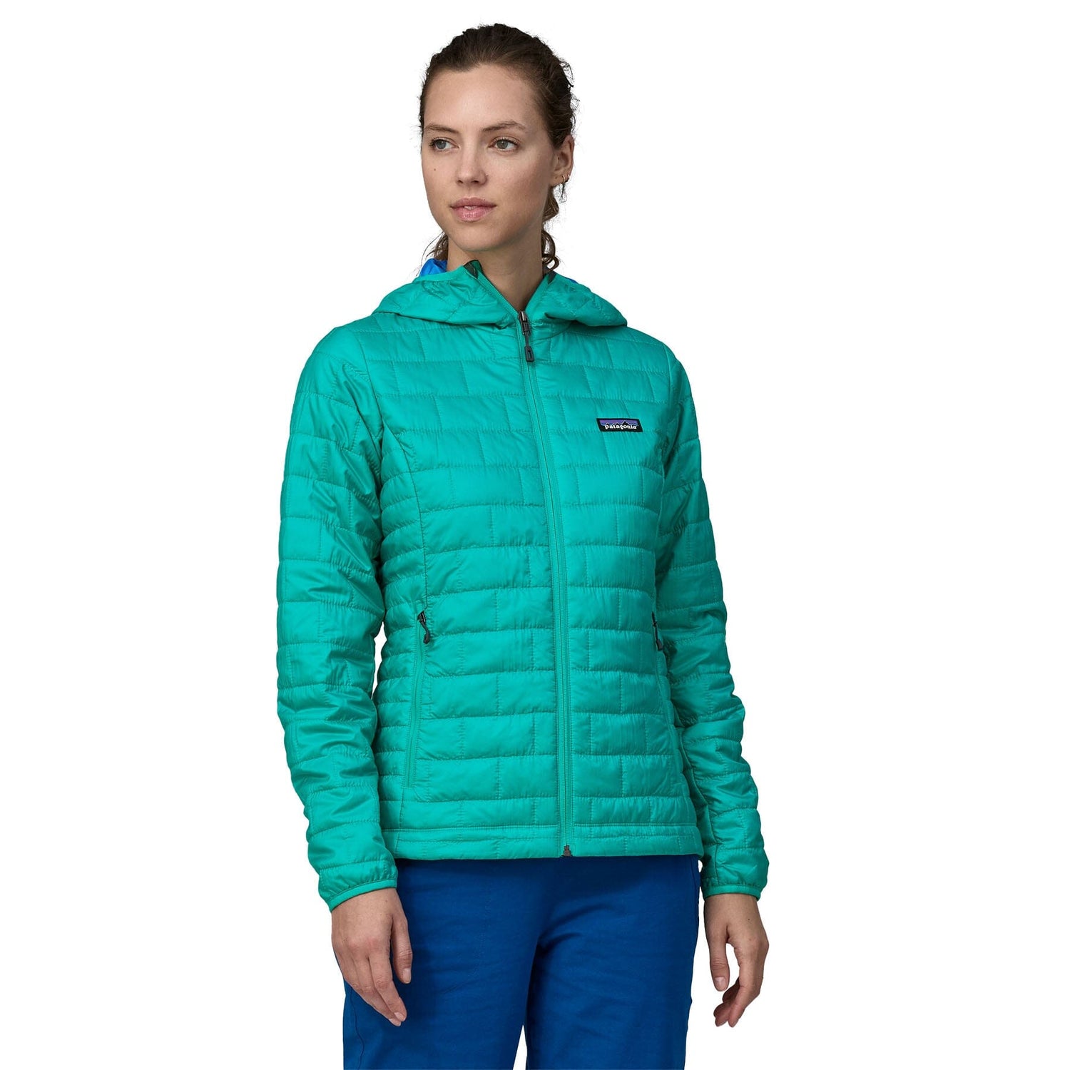 Patagonia W's Nano Puff® Hoody - Recycled Polyester Subtidal Blue Jacket