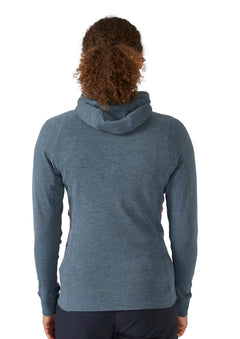 Rab W's Nexus Hoody - Circular recycled polyester fleece Orion Blue Shirt