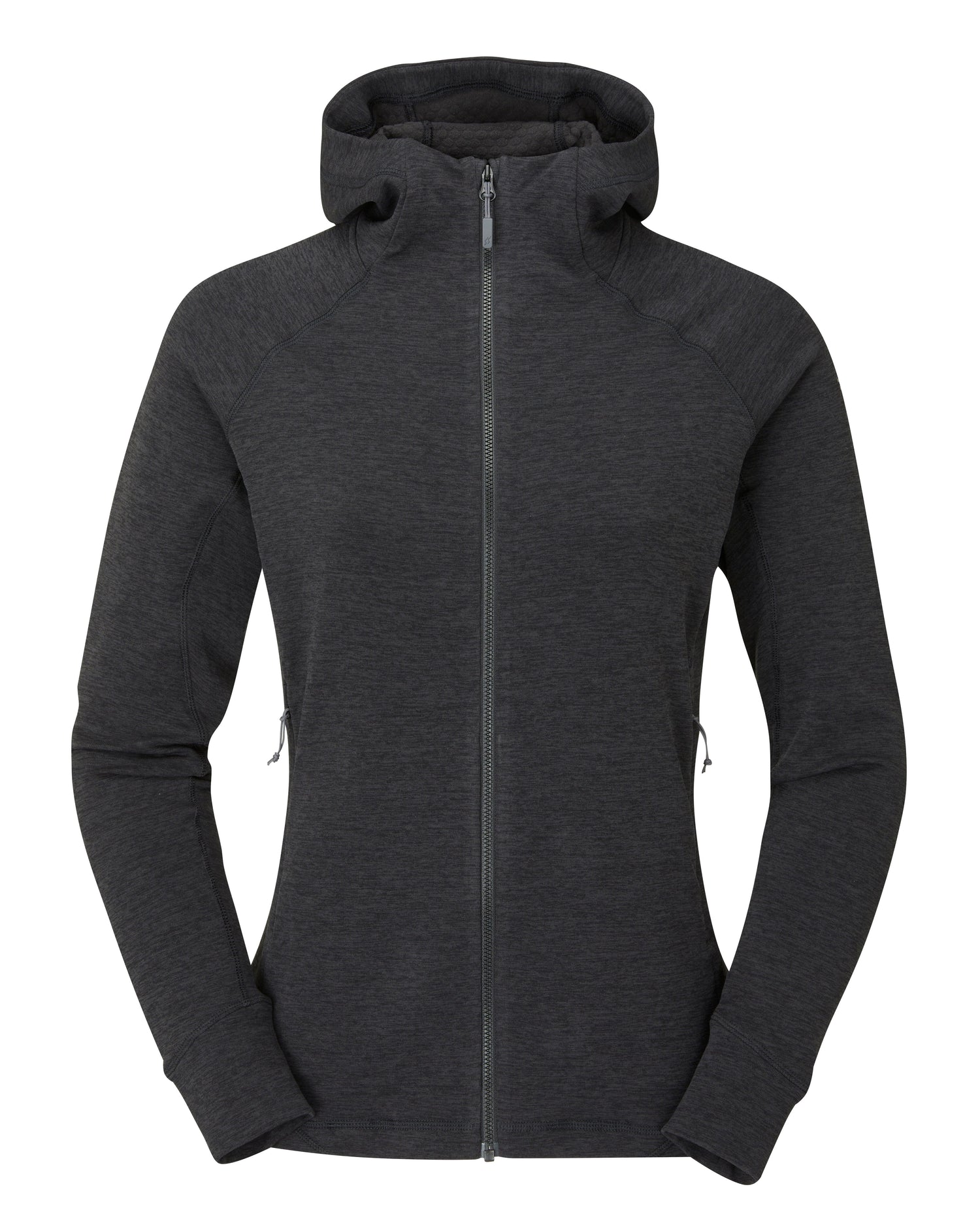 Rab W's Nexus Hoody - Circular recycled polyester fleece Black Shirt
