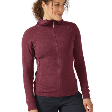 Rab W's Nexus Hoody - Circular recycled polyester fleece Deep Heather Shirt