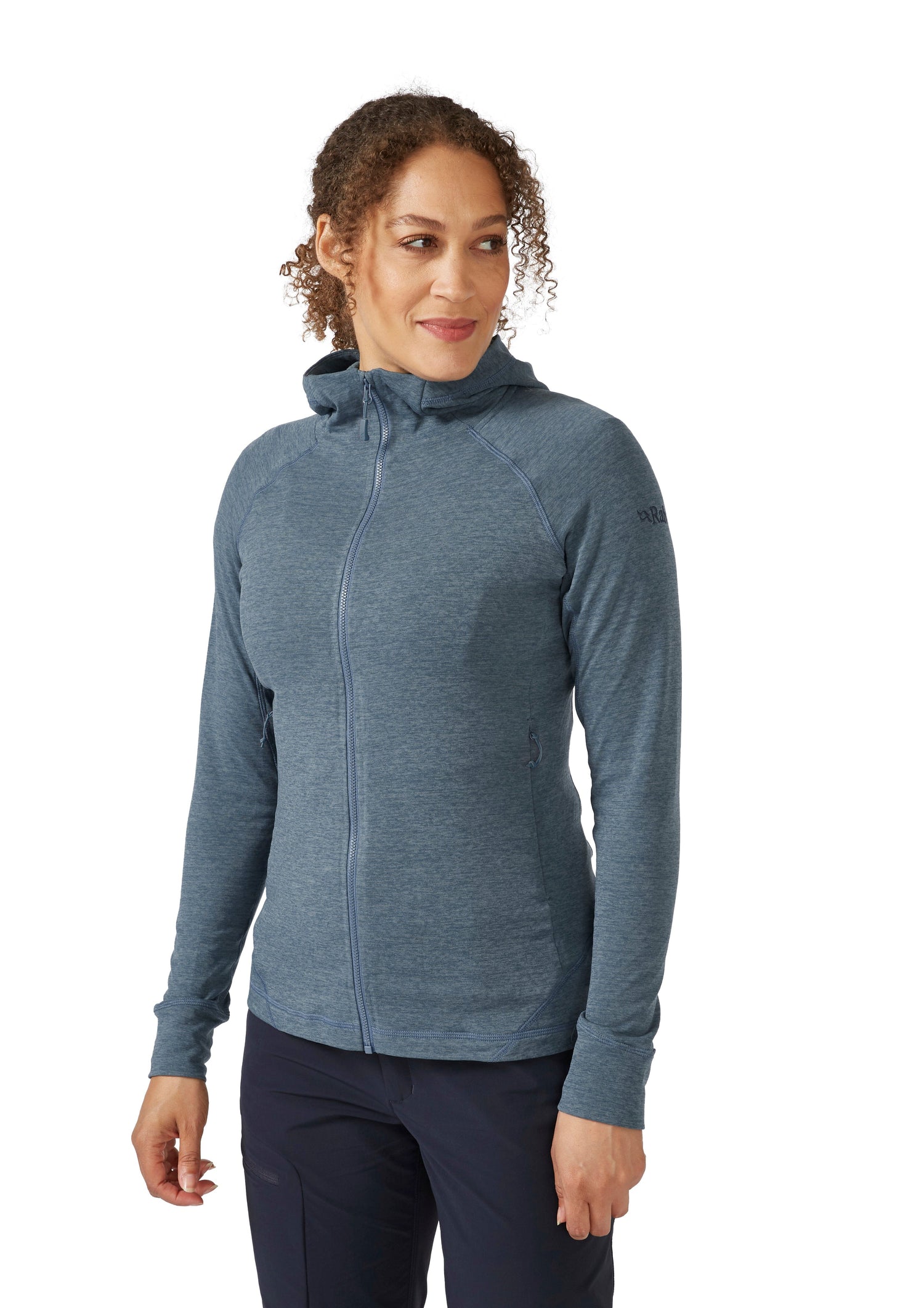 Rab W's Nexus Hoody - Circular recycled polyester fleece Orion Blue Shirt