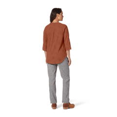 Royal Robbins W's Oasis II 3/4 Sleeve - Preferred cotton Baked Clay Shirt