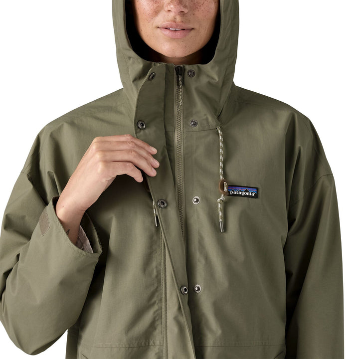 Patagonia W's Outdoor Everyday Rain Jacket - Recycled polyester River Rock Green Jacket