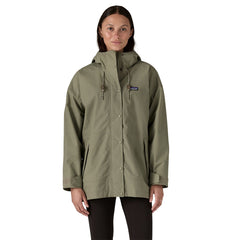 Patagonia W's Outdoor Everyday Rain Jacket - Recycled polyester River Rock Green Jacket
