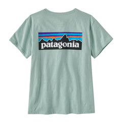 W's P-6 Logo Responsibili-Tee - Recycled Cotton & Recycled Polyester Shirt Patagonia 