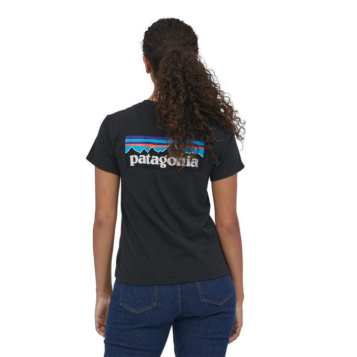 W's P-6 Logo Responsibili-Tee - Recycled Cotton & Recycled Polyester Shirt Patagonia